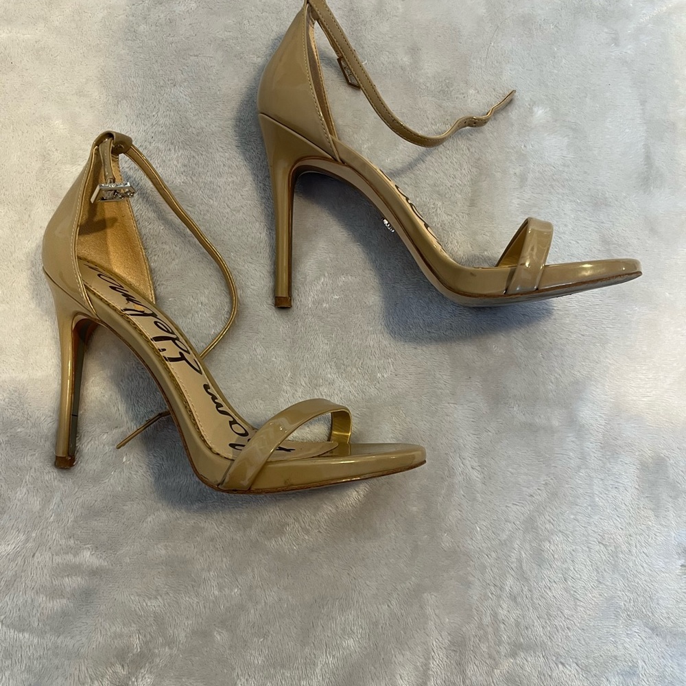 Nude sandal heels Sam Edelman